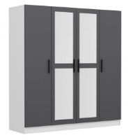 Шкаф Trendy Kale 4957 White/Anthracit 180x190x52cm GTR004409 фото №3 — интернет-магазин Desire.md