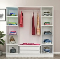 Шкаф Trendy Kale 6661 White/Black 180x190x52cm GTR004643 фото №5 — интернет-магазин Desire.md