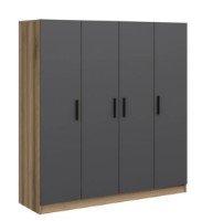 Шкаф Trendy Kale 7508 Dore/Anthracit 180x190x52cm GTR004678 фото №3 — интернет-магазин Desire.md