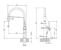 Baterie bucătărie Omnires Vita VI6350BLGR imaginea #2 — magazin online Desire.md