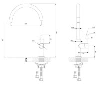 Baterie bucătărie Omnires Y Y1251CR imaginea #2 — magazin online Desire.md
