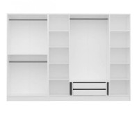 Шкаф Trendy Kale 2440 White 225x190x52cm GTR004212 фото №6 — интернет-магазин Desire.md