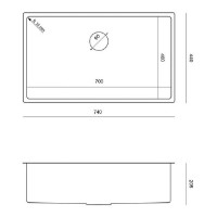Кухонная мойка Quadron Anthony 80 MF7444BS фото №4 — интернет-магазин Desire.md
