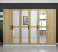 Шкаф Trendy Kale 2715 Walnut/White 225x190x52cm GTR004232