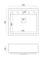 Кухонная мойка Quadron Bill 110 HCQB6054U7_BLM фото №4 — интернет-магазин Desire.md