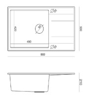 Кухонная мойка Quadron Evan 136 XL HCQE58650U7_BLM_P20 фото №2 — интернет-магазин Desire.md