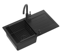 Chiuvetă de bucătărie Quadron Johnny 111 HCQJ7744BLM_BDR_PC