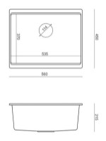 Chiuvetă de bucătărie Quadron Logan 100 HQJ6045U7_BLM_U imaginea #3 — magazin online Desire.md