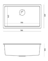 Chiuvetă de bucătărie Quadron Logan 110 HQD7644U7_BLM_U imaginea #2 — magazin online Desire.md