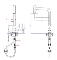 Baterie bucătărie Quadron Meryl 3673501BLM imaginea #2 — magazin online Desire.md