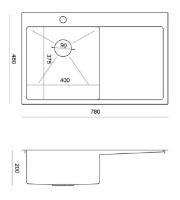 Chiuvetă de bucătărie Quadron Russel 111 HB7912BS imaginea #4 — magazin online Desire.md