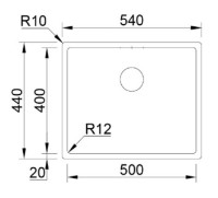 Chiuvetă de bucătărie Rodi Box Lux 50 G07N1AG10623A0 imaginea #2 — magazin online Desire.md