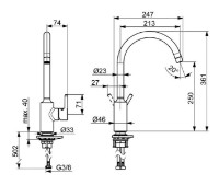 Baterie bucătărie Hansa Vantis 52202267 imaginea #2 — magazin online Desire.md