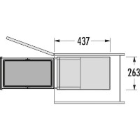 Coș de gunoi Hailo AS Tandem 28 Dark Grey (3666911) imaginea #4 — magazin online Desire.md