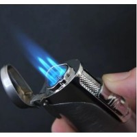 Зажигалка Sky 238358 3-flame Jet Lighter + Cigar Cutter Chrome in Gift Box фото №2 — интернет-магазин Desire.md