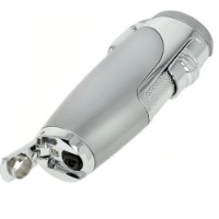 Зажигалка Sky 238358 3-flame Jet Lighter + Cigar Cutter Chrome in Gift Box фото №5 — интернет-магазин Desire.md
