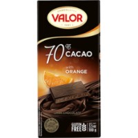 Ciocolata Valor Dark Orange 70% 100g
