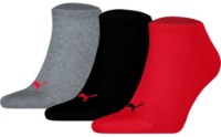 Ciorapi pentru bărbați Puma Unisex Sneaker Plain 3P Black/Red, s.39-42
