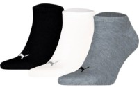Ciorapi pentru bărbați Puma Unisex Sneaker Plain 3P Grey/White/Black, s.43-46