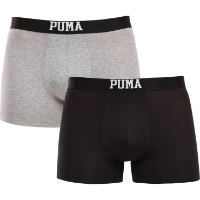 Сhiloţi pentru bărbați Puma Men Embossed Logo Boxers 2P Black Combo, s.XL