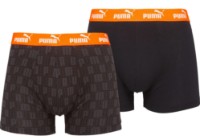 Сhiloţi pentru bărbați Puma Elements Men Printed Boxers 2P Black/Orange, s.L