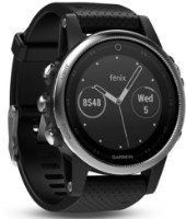 Смарт-часы Garmin fēnix 5S Silver with Black Band (010-01685-02)