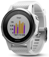 Smartwatch Garmin fēnix 5S Silver with Carrara White Band (010-01685-00)