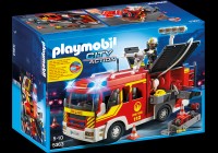 Mașină Playmobil City Action: Fire brigade Fire Engine with Lights and Sound (5363)