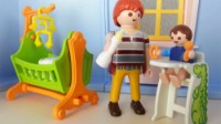 Set de construcție Playmobil Dollhouse: Baby Room with Cradle (5304)