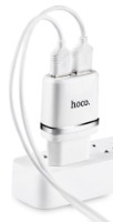Зарядное устройство Hoco C12 White (Lightning cable)