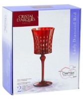 Бокал Cristal D'Arques Lady Diamond Red 190ml 2pcs (J1643)
