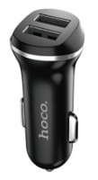 Автомобильная зарядка Hoco Z1 Car Charger Set Lightning Black