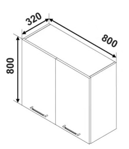 Кухонный модуль Ambianta Bonita MS5 800 Alb фото №2 — интернет-магазин Desire.md