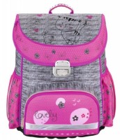 Школьный рюкзак Hama Lovely Cat Gray/Pink (139076)