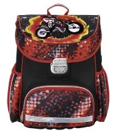 Школьный рюкзак Hama Motorbike Black/Red (139073)