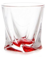 Набор стаканов Bohemia Quadro Red BH-908612