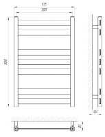 Uscător de prosoape Laris Bond P7 500х800 imaginea #2 — magazin online Desire.md
