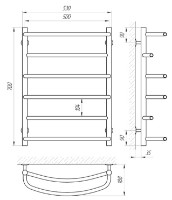 Uscător de prosoape Laris Euroflesh P6 500х700 imaginea #2 — magazin online Desire.md