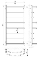 Полотенцесушитель Laris Euroflesh P8 500х1100 фото №2 — интернет-магазин Desire.md