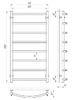 Полотенцесушитель Laris Flesh P8 500х1000 фото №2 — интернет-магазин Desire.md