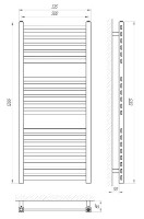 Uscător de prosoape Laris Solar P20 500х1200 imaginea #2 — magazin online Desire.md
