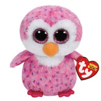 Jucărie de pluș Ty Glinder Pink Penguin 24cm (TY36826)