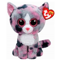 Jucărie de pluș Ty Lindi Pink Cat 24cm (TY37067)