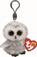 Jucărie de pluș Ty Owlette White Owl Clip 8,5cm (TY35020)