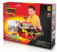 Set jucării transport Bburago Race & Play Auto Service Ferrari (18-31231)