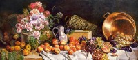 Puzzle Castorland 600 Still Life With Flowers And Fruit On A Table (B-060108)