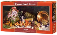Puzzle Castorland 600 Still Life With Flowers And Fruit On A Table (B-060108)