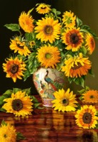 Puzzle Castorland 1000 Sunflowers In A Peacock Vase (C-103843)