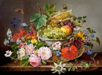 Puzzle Castorland 2000 Still Life With Flowers And Fruit Basket (C-200658)