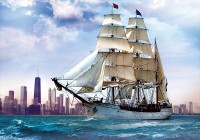Puzzle Trefl 500 Sailing against Chicago (37120)